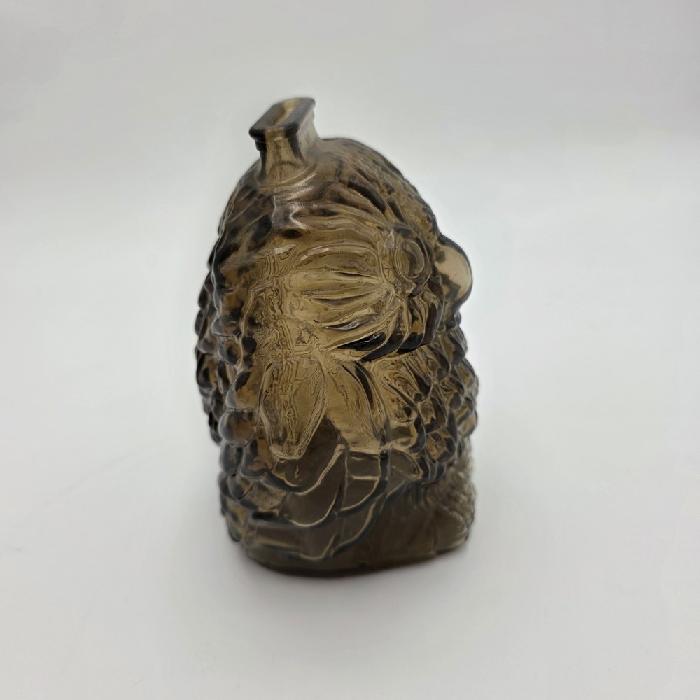 Vintage Wheaton Glass‎ Owl Coin Bank Smoky Brown - Picture 4 of 6